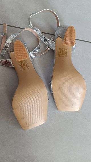 Sandali SweetShoes argento tacco10 nuovo mai usato