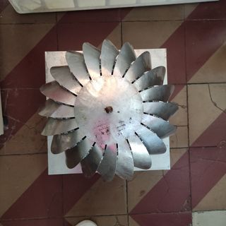 Aspiratore eolico zincato 42x42