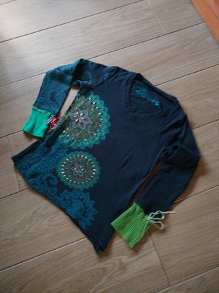 Jersey Desigual - Negro y Verde