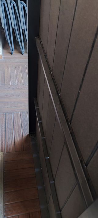 Mesa de jardín aluminio gris