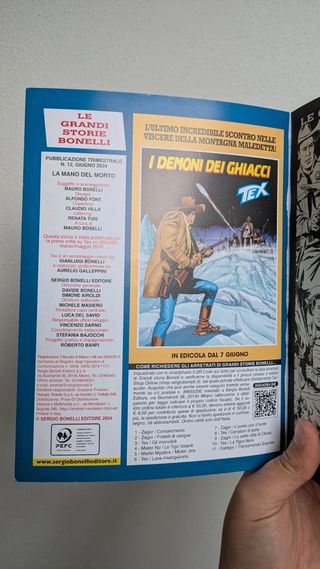 Le grandi storie Bonelli: la mano del morto Tex