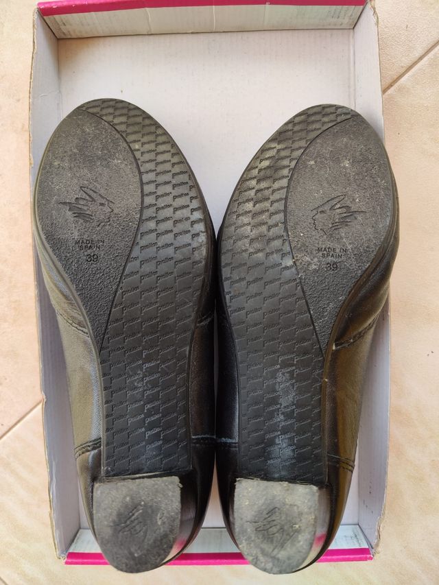 Zapatos de tacón de piel - pitillos- talla 39