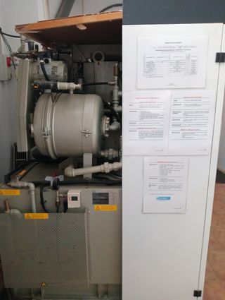 Lavadora industrial. limpieza en seco