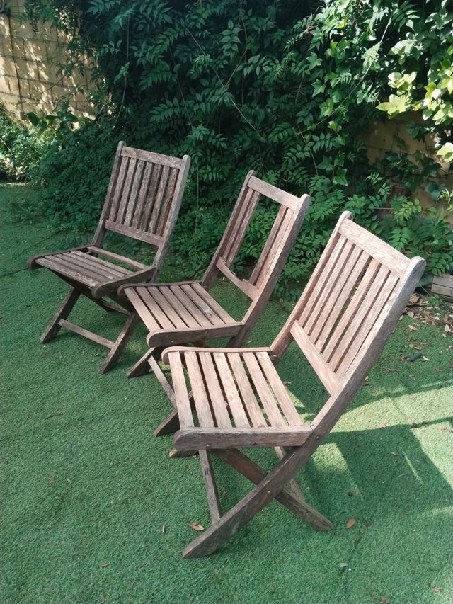 Sillas Plegables de Madera