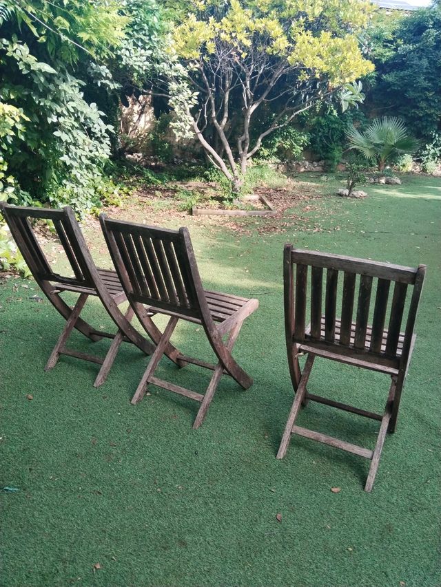 Sillas Plegables de Madera