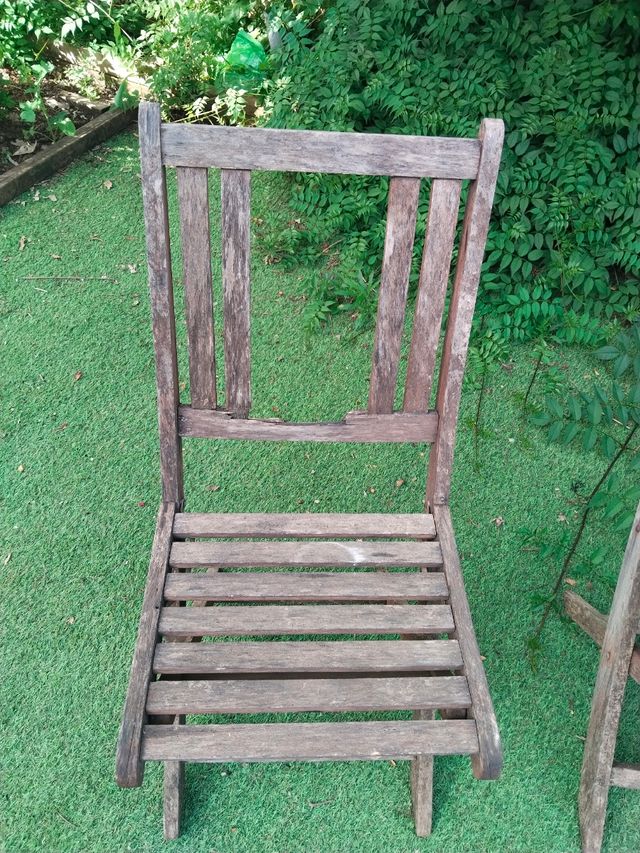 Sillas Plegables de Madera
