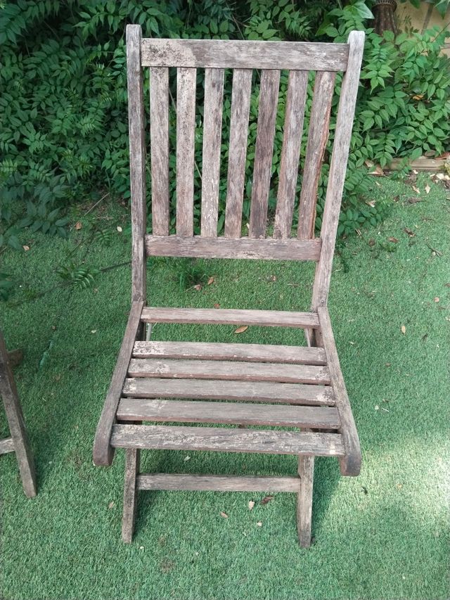 Sillas Plegables de Madera