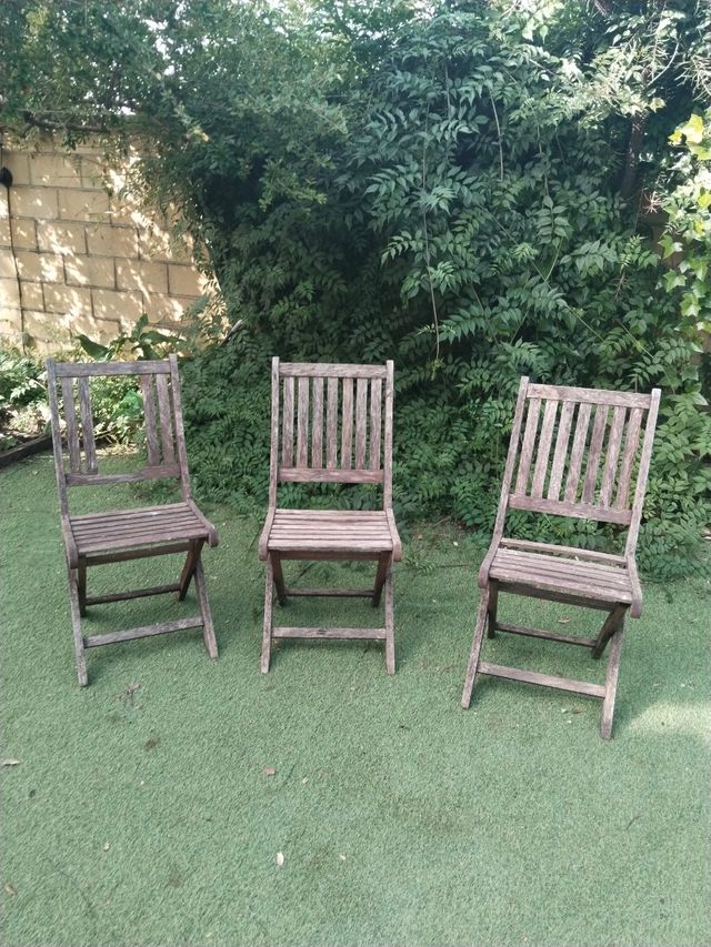 Sillas Plegables de Madera