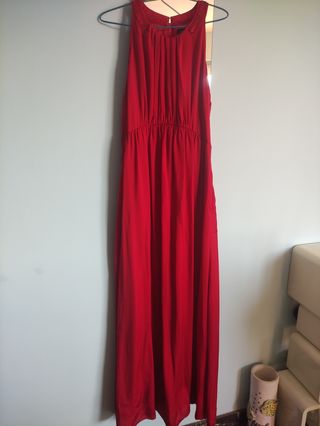 Vestido Tintoretto rojo largo