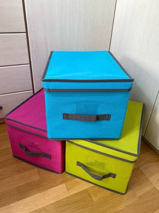 Cajas almacenaje tela plegables