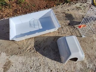 Jaula hamster blanca y naranja