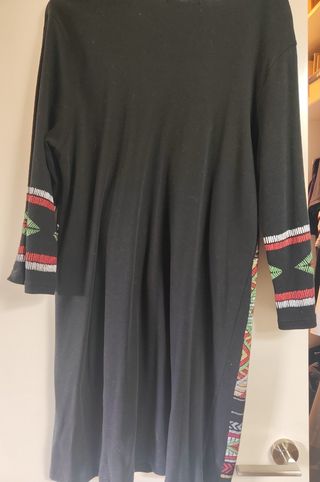 Vestido negro étnico - Talla XL