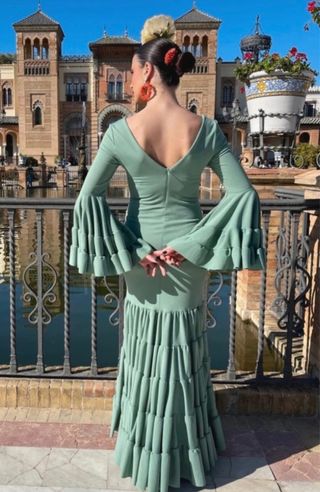 Vestido Flamenca Verde - NUEVO