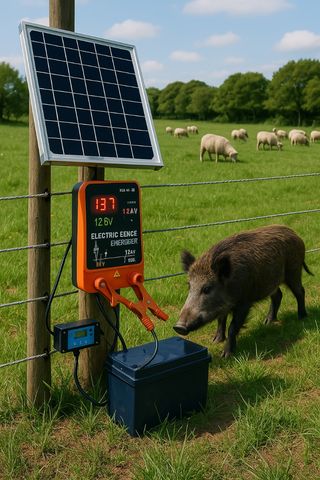 Pastor eléctrico 12V - Solar batería de 12v