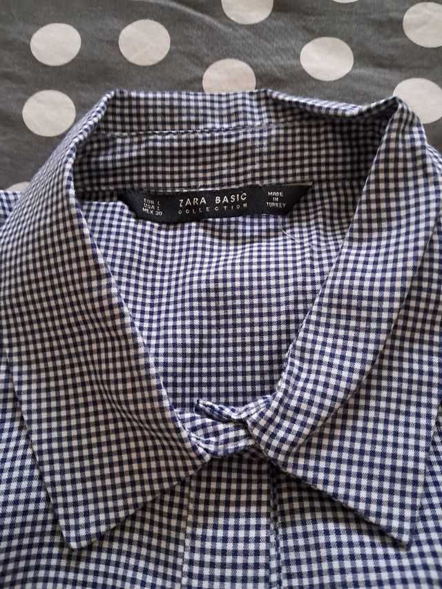 Camisa Zara Basic a cuadros L