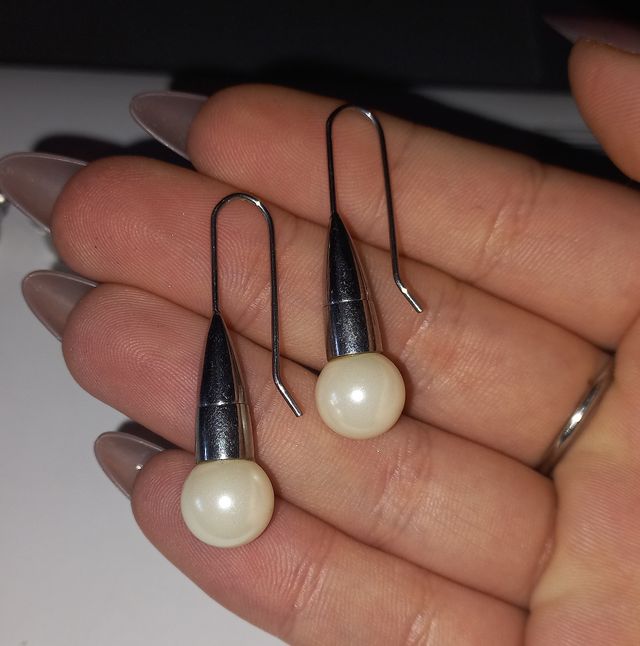 3 orecchini in 1, acciaio inossidabile