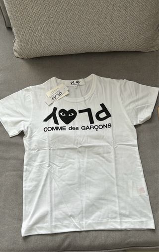 T-shirt Comme des Garçons PLAY bianca tg.S
