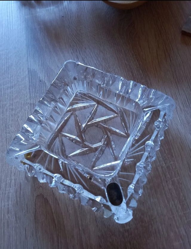 Cenicero cristal cuadrado