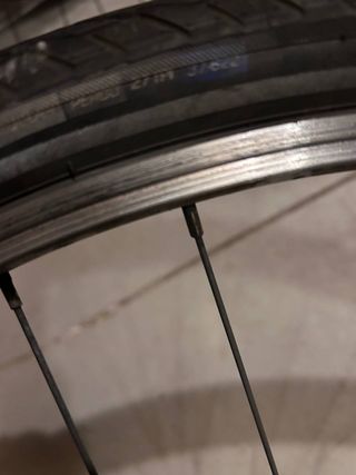 Rueda delantera bicicleta paseo BH