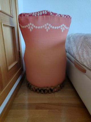 Sillón descalzadora rosa-naranja