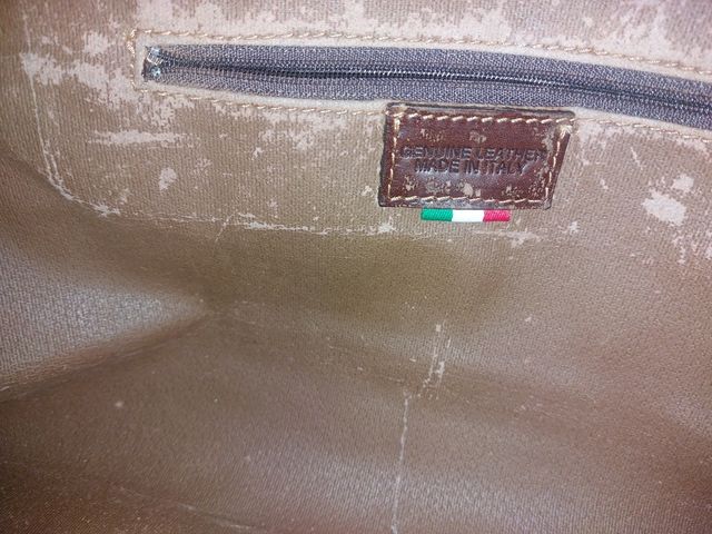 Borsa in pelle marrone Full Time