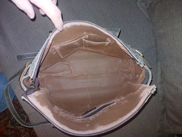 Borsa in pelle marrone Full Time