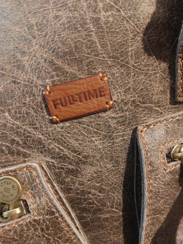 Borsa in pelle marrone Full Time