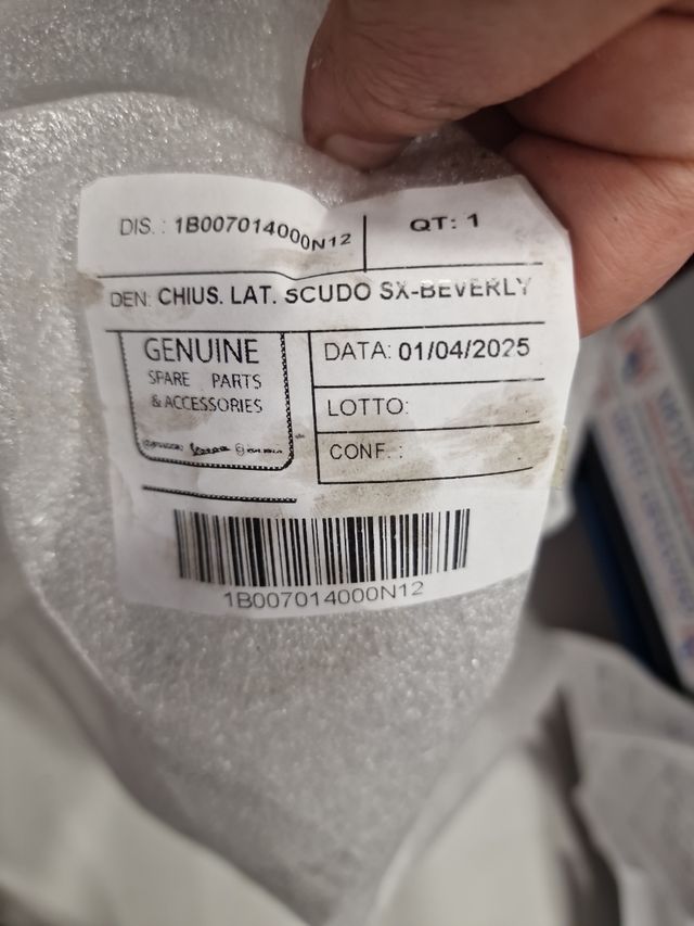 Scocca ant. sx Beverly: ricambio