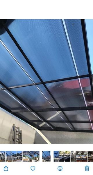 INSTALACIÓN DE PLACAS POLICARBONATO Y ESTRUCTURA