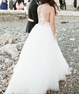 Vestido novia Rosa Clará 2018.