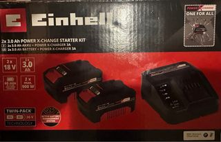Kit 2 baterías Einhell 3.0 Ah cargador rápido Power XChange