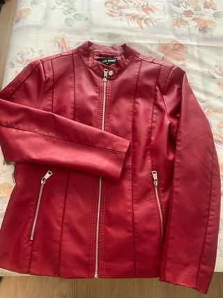 Chaqueta cuero roja LEN ROSE - Talla 6