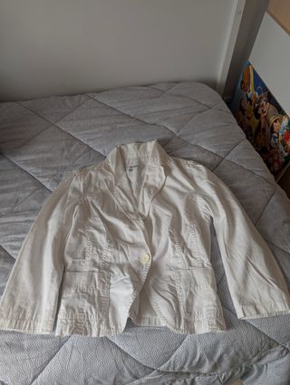 Chaqueta blanca de vestir de zara