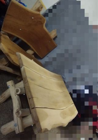 OFERTA!!! Conjunto de madera: Mesa y banco