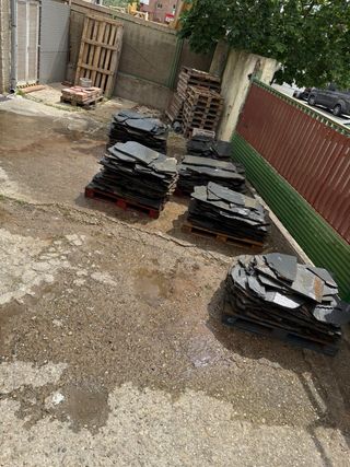 Losas pizarra suelo/pared exterior