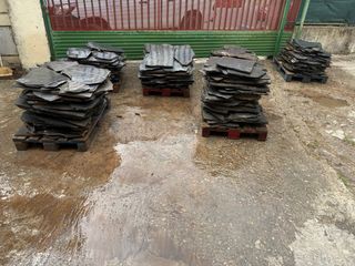 Losas pizarra suelo/pared exterior