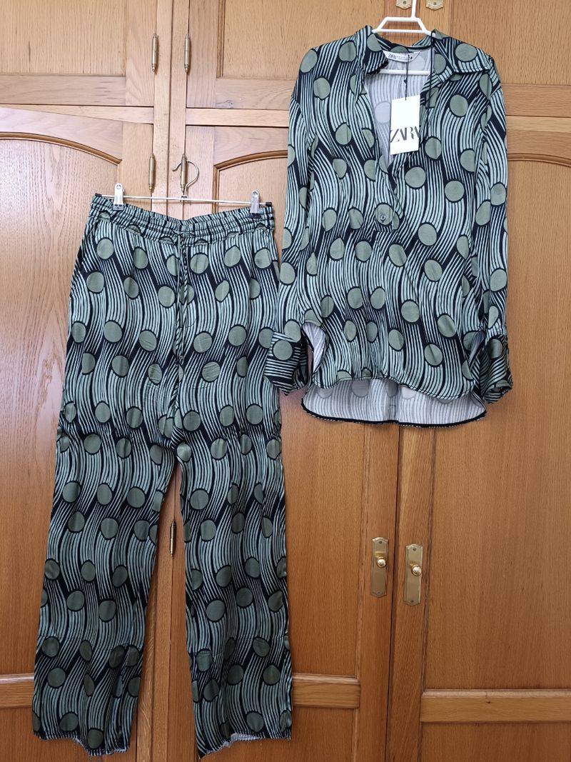 Conjunto Pijamero Camisa Tipo Pijama Zara El Look Pijamero Que