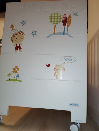 Cuna bebé - Blanca con ruedas