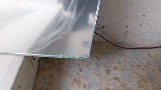 Espejo baño LED con lupa - plateado