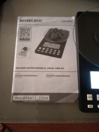 PESA DIGITAL COCINA SILVER CREST