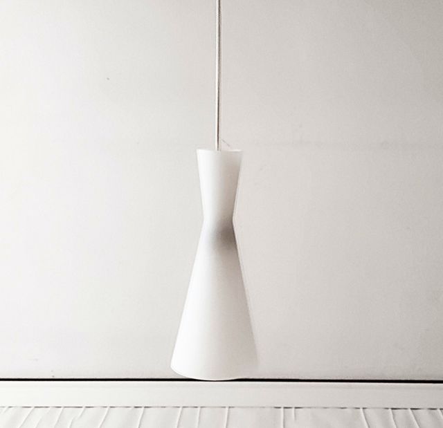 Lampadario vintage anni 50 in vetro