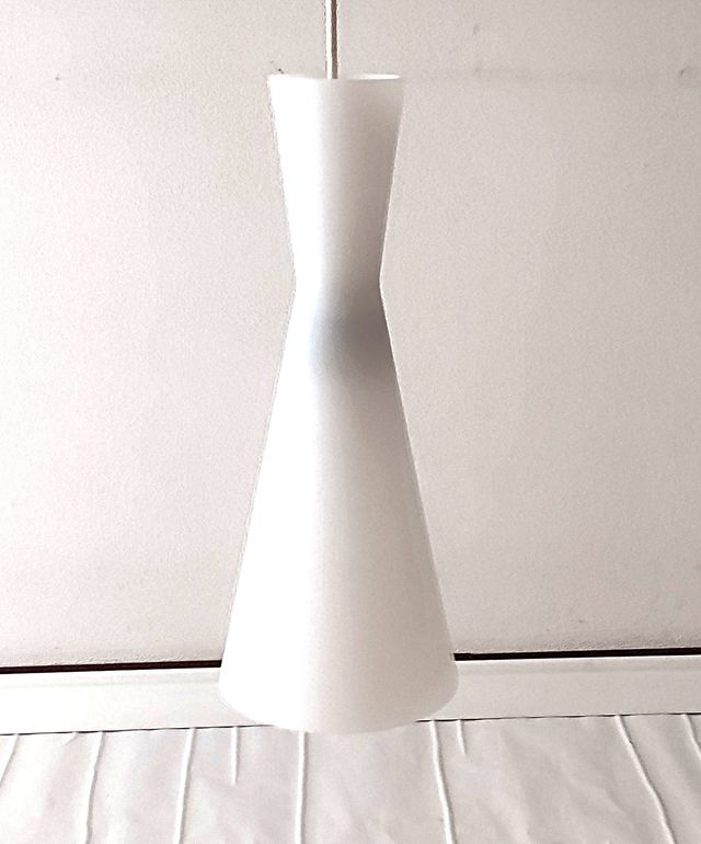Lampadario vintage anni 50 in vetro