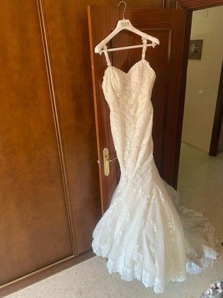 Vestido novia Rosa Clará - Talla 42