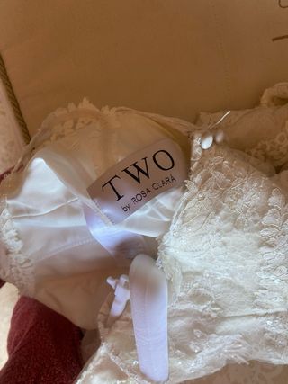 Vestido novia Rosa Clará - Talla 42