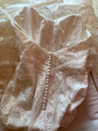 Vestido novia Rosa Clará - Talla 42