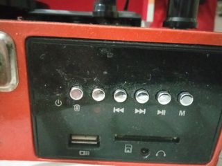 Tocadisco plato vinilo,USB,autoamplificado vintage