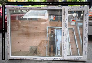 FIJO Y VENTANA PVC CORTIZO 208 x 137,5 NUEVA