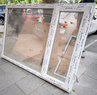 FIJO Y VENTANA PVC CORTIZO 208 x 137,5 NUEVA