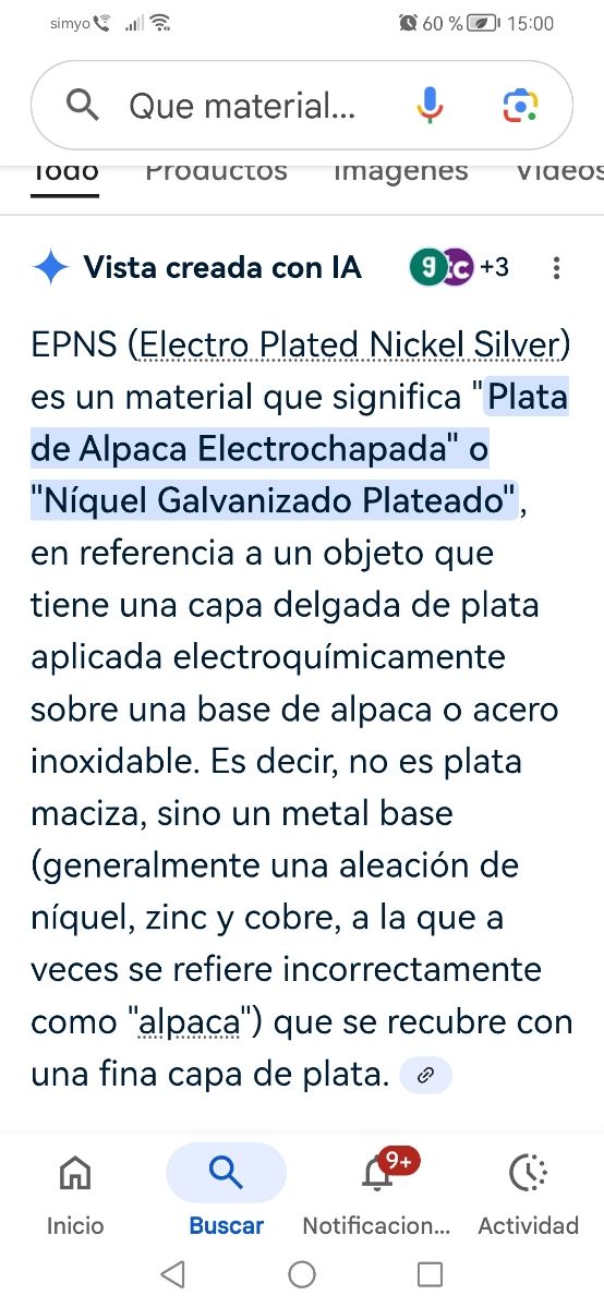 Juego de té y café epns con capa de plata