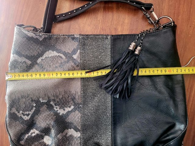 Bolso negro-gris | Bolso bandolera